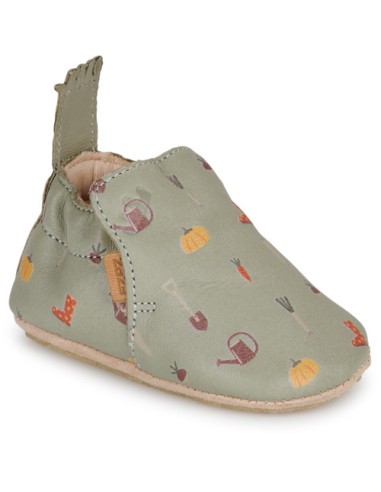 Chaussons cuir bébé enfant Blublu - Vert - EASY...