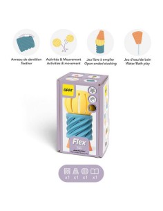 Flex 3 pcs - jouet à empiler en silicone - OPPI 0M+