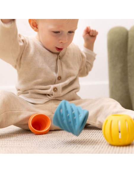 Flex 3 pcs - jouet à empiler en silicone - OPPI 0M+