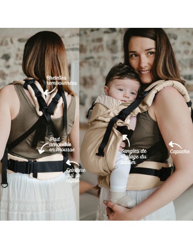 Néo+ Porte-bébé évolutif - de 3 mois à 3/4 ans...
