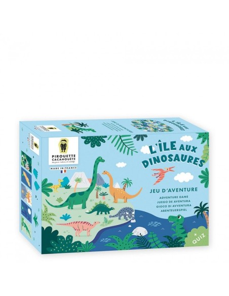 Jeu L'île aux dinosaures - PIROUETTE CACAHOUETE 4+