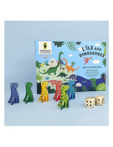 Jeu L'île aux dinosaures - PIROUETTE CACAHOUETE 4+