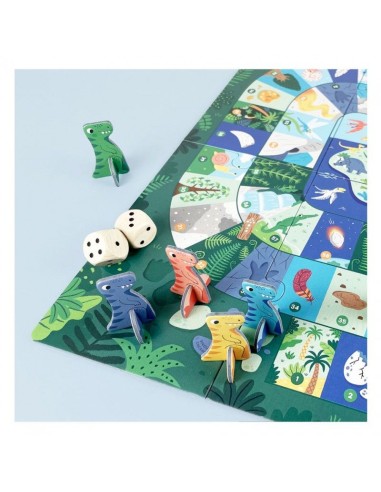 Jeu L'île aux dinosaures - PIROUETTE CACAHOUETE 4+