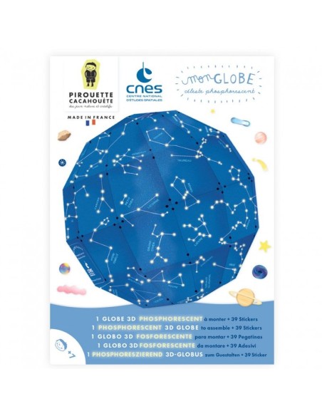Kit créatif Globe céleste CNES - PIROUETTE CACAHOUETE 7+