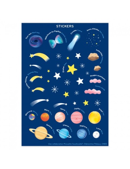 Kit créatif Globe céleste CNES - PIROUETTE CACAHOUETE 7+