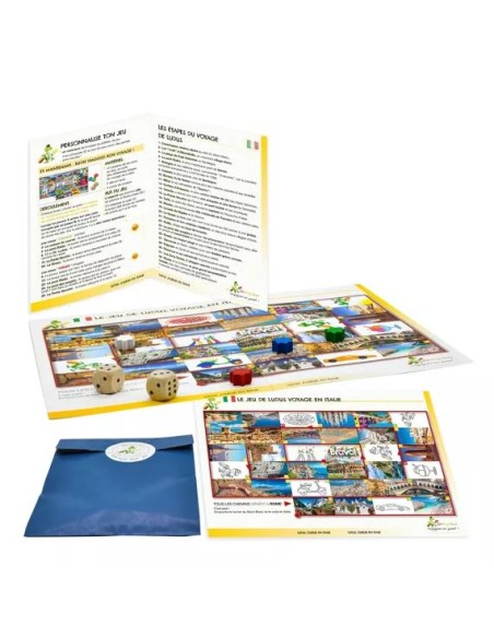 Voyageons en jouant ! - Italie- ENVOYAJEUX 6+ - Made in France
