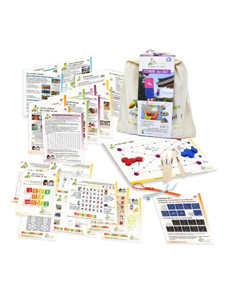 Voyageons en jouant ! - Corée du Sud - ENVOYAJEUX 6+ - Made in France