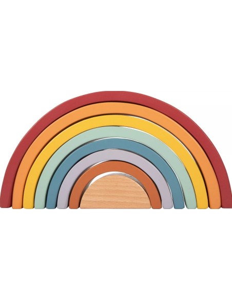 Arc-en-ciel - Blocs de construction en bois "Safari" - 12M+ - SMALL FOOT