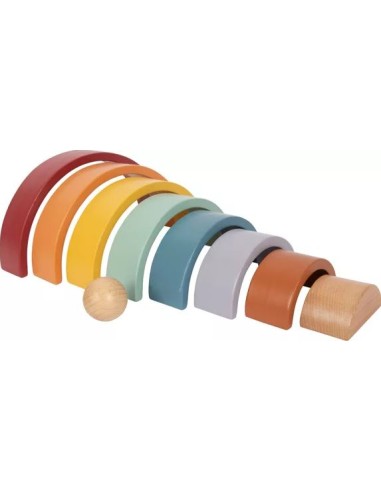 Arc-en-ciel - Blocs de construction en bois...