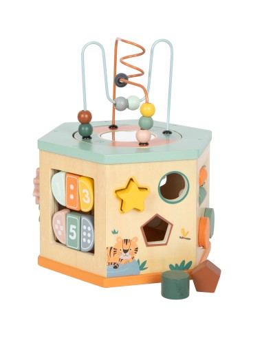 Cube de motricité 7 faces « Safari » - 12M+...