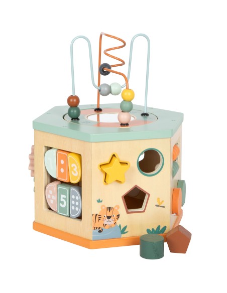 Cube de motricité 7 faces « Safari » - 12M+ SMALL FOOT