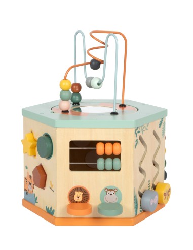 Cube de motricité 7 faces « Safari » - 12M+...