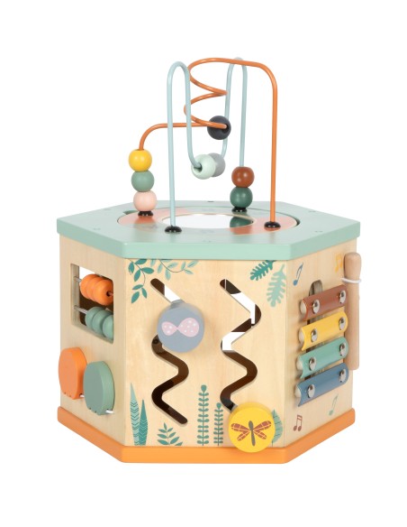 Cube de motricité 7 faces « Safari » - 12M+ SMALL FOOT