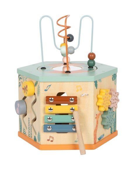 Cube de motricité 7 faces « Safari » - 12M+ SMALL FOOT