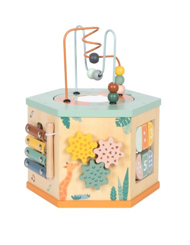 Cube de motricité 7 faces « Safari » - 12M+...