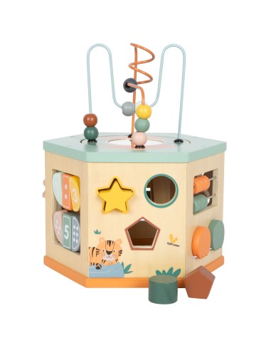 Cube de motricité 7 faces « Safari » - 12M+...