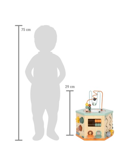 Cube de motricité 7 faces « Safari » - 12M+ SMALL FOOT