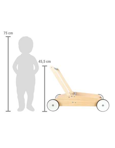 Chariot de marche Gris ardoise - Jouets de motricité 12M+ SMALL FOOT