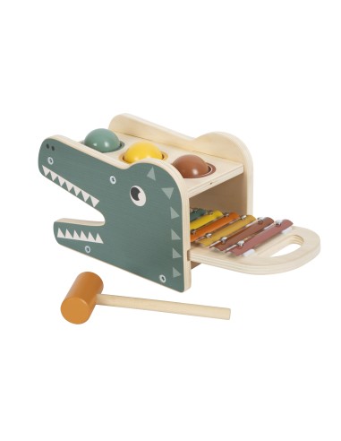 Banc à marteler avec xylophone « Safari » -...