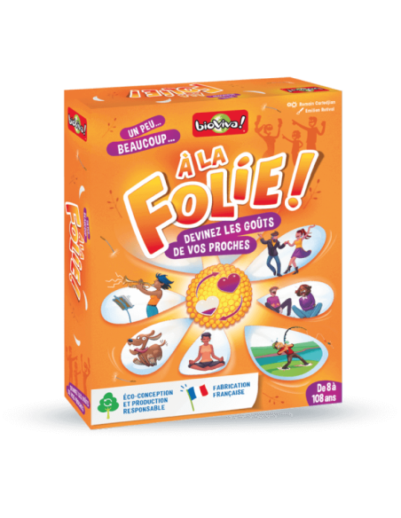 À la folie ! Jeu de société coopératif 8+ - BIOVIVA - Made in France
