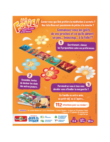 À la folie ! Jeu de société coopératif 8+ -...