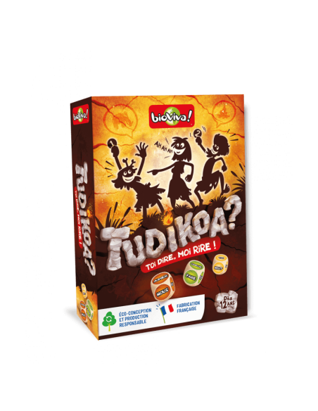 Tudikoa ? Jeu de société d'ambiance 12+ - BIOVIVA - Made in France