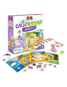 Cach’Nature - Où vis-tu ? - Jeu Coopératif 3+ - BIOVIVA -...