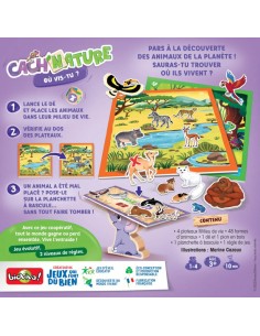 Cach’Nature - Où vis-tu ? - Jeu Coopératif 3+ - BIOVIVA -... 2
