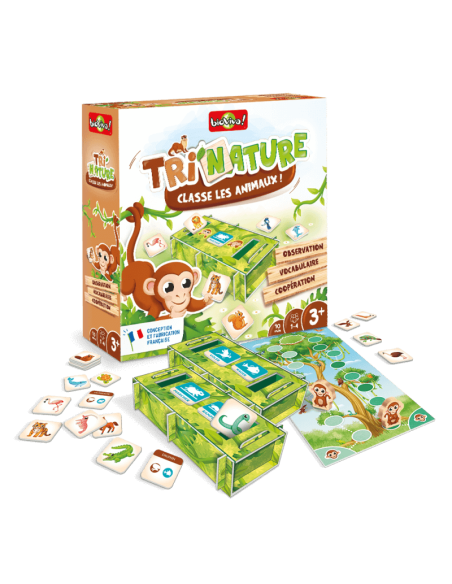 Tri’Nature - Classe les animaux - Jeu Coopératif 3+ - BIOVIVA - Made in France