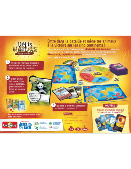 Le Grand jeu Défis Nature - 7+ - BIOVIVA - Made in France