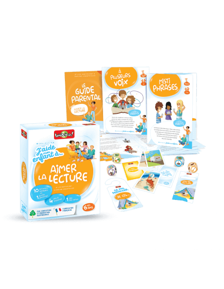 J'aide mon enfant à... aimer la lecture - Jeu Educatif Montessori 6+ - BIOVIVA - Made in France