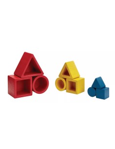 Puzzle encastrements 3 formes - PLAN TOYS