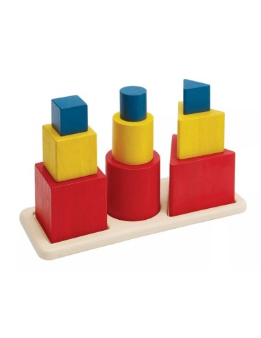 Puzzle encastrements 3 formes - PLAN TOYS