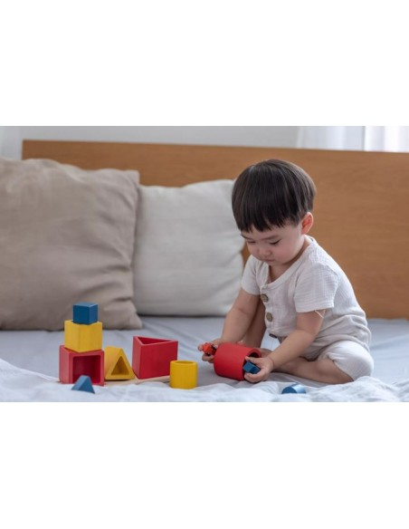 Puzzle encastrements 3 formes - PLAN TOYS