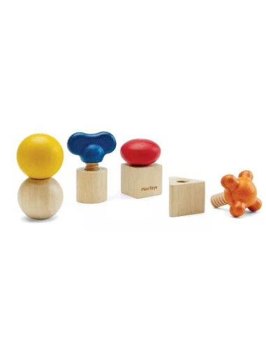 4 écrous à visser - PLAN TOYS