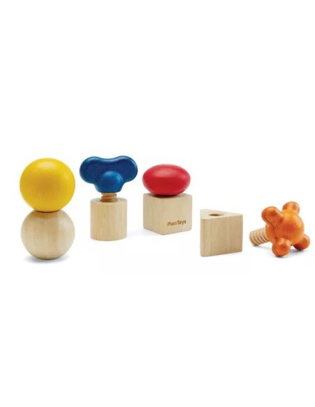 4 écrous à visser - PLAN TOYS