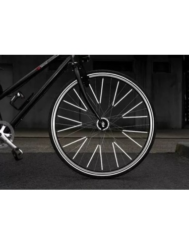 Grands réflecteurs pour rayons de vélo - argent...
