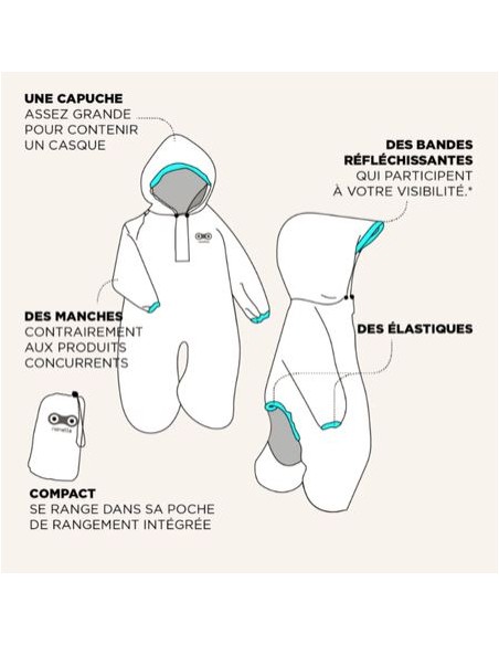Imperméable pour siège vélo enfant - RAINETTE