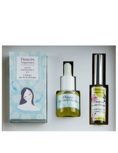 Coffret soin L'AMOUR AUX 3 ORANGES Soins corps  - DOUCES...