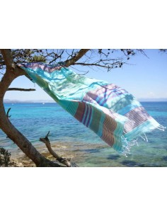 FOUTA - LANGE EN COTON BIOLOGIQUE - 100X200cm - Karawan 2