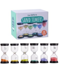 6 Sabliers Minuteurs - 1, 3, 5, 10, 15 et 30 minutes -...