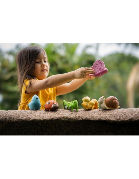 Mon premier animal du jardin en caoutchouc naturel - TIKIRI 0+