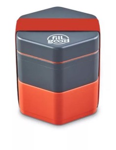 Grande Boite à déjeuner Lunchbox 'Bento' - Rouge Corail -...