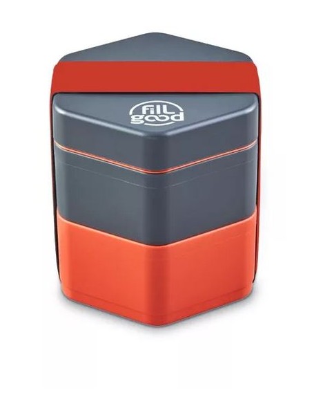 Grande Boite à déjeuner Lunchbox 'Bento' - Rouge Corail - Fillgood - Made in France  500ml