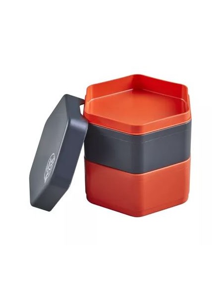 Grande Boite à déjeuner Lunchbox 'Bento' - Rouge Corail - Fillgood - Made in France  500ml