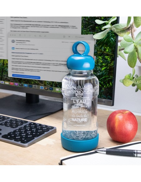 Gourde en Verre Incassable - Bleu FILLGOOD - Carton de 6 gourdes