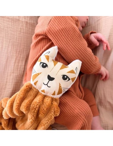 Doudou Chat teddy camel- CAROTTE & CIE 0+