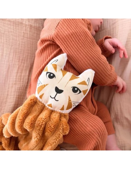 Doudou Chat teddy camel- CAROTTE & CIE 0+