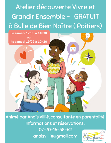 Atelier Découverte GRATUIT - Vivre et Grandir Ensemble ® - Enfant-Phare animé par Anaïs Villié