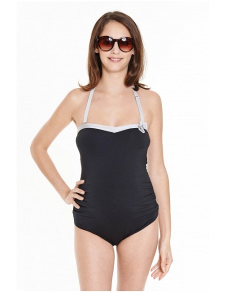 Maillot de grossesse Copacabana noir Les Ultraviolettes